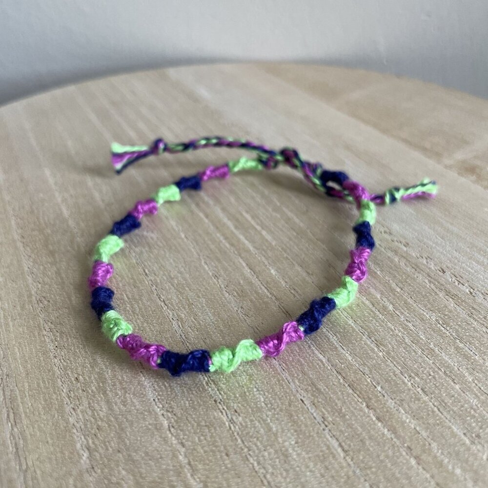 Tara Bracelet, anklet, trendy, comfortable, tie, embroidery thread, woven, gift,